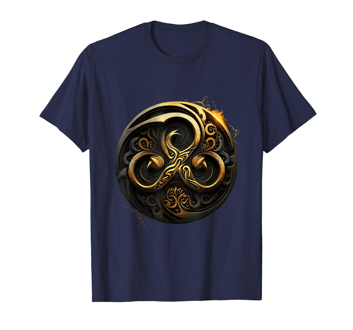 Triskelion Tattoo Art in Celtic BDSM Style T-Shirt