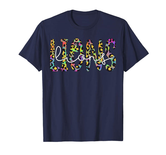 Lions School Sports Fan Team Spirit Mascot Gift T-Shirt