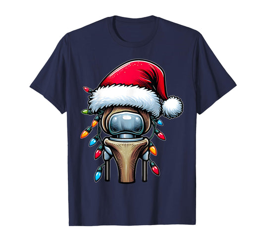 Knee Replacement Bionic Surgery Christmas Hat Xmas T-Shirt