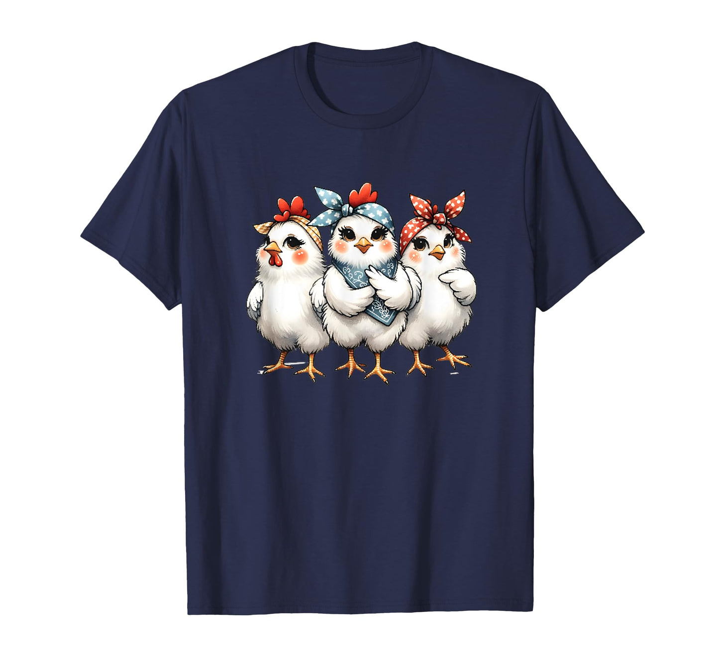 Chicks With Bandanas For Kids Girls Women T-Shirt