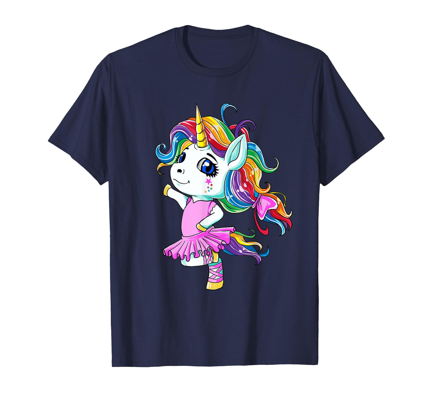 Rainbow Ballet Dancer Unicorn T-Shirt