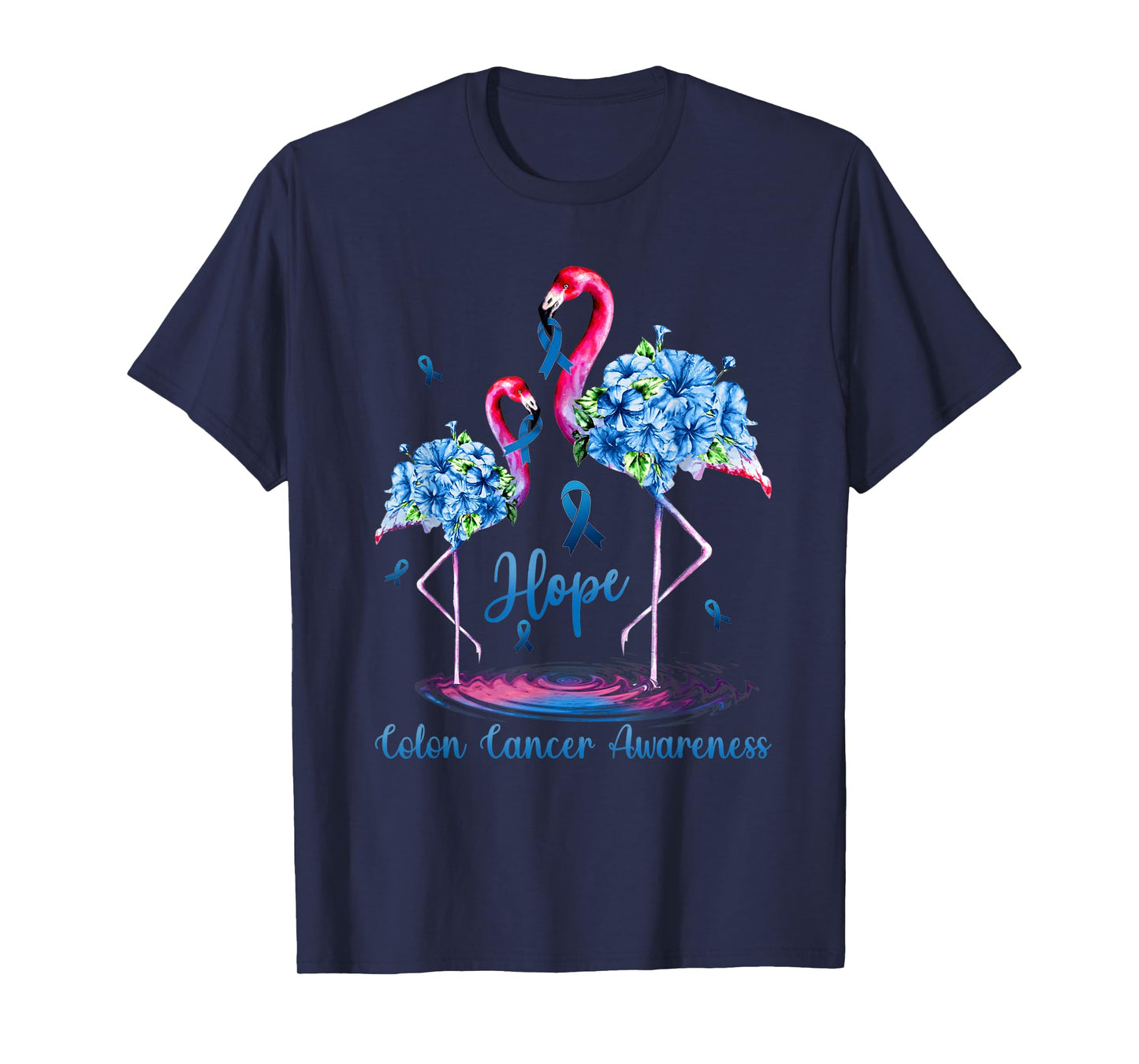 Flamingo Colon Cancer Awareness T-Shirt