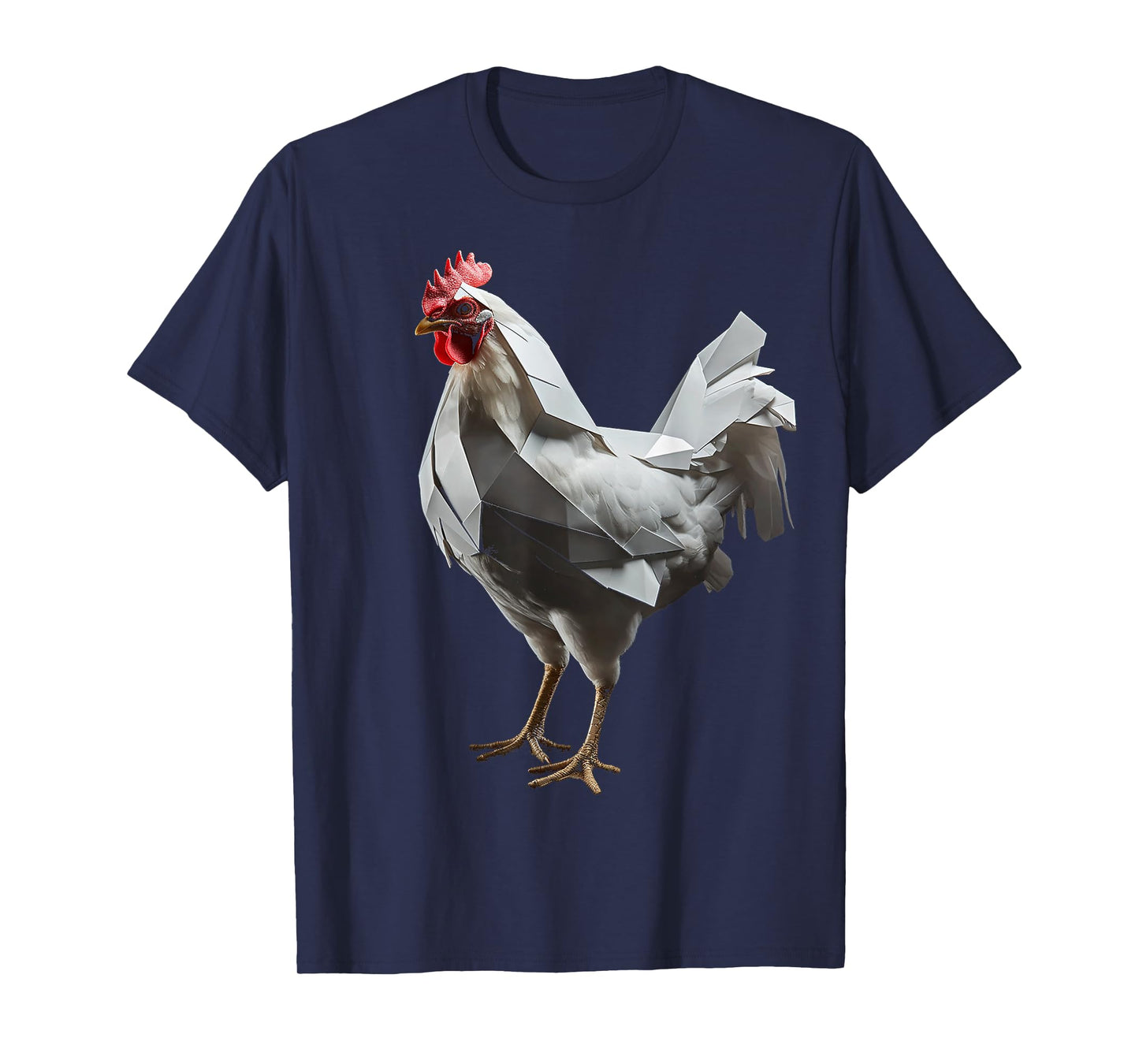 Chicken Art Polygon Animal Graphic Chicken T-Shirt