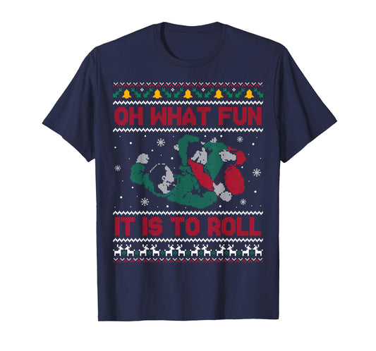 Jiu Jitsu BJJ Ugly Christmas Sweater MMA Funny Xmas T-Shirt
