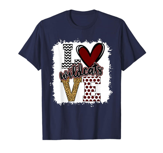 Wild cats Mascot Love - School Spirit Fantastic Gifts T-Shirt