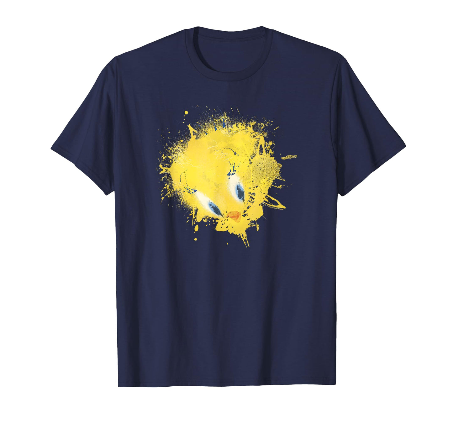 WB100 Looney Tunes Tweety Bird Paint Splat Portrait T-Shirt