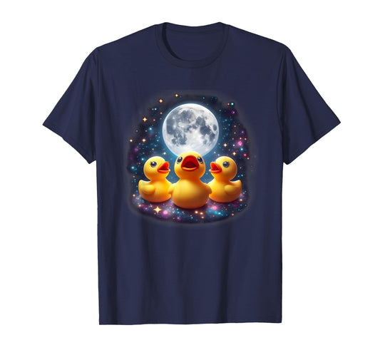Howling At The Moon - Cute Rubber Duck Weird Funny Gift T-Shirt