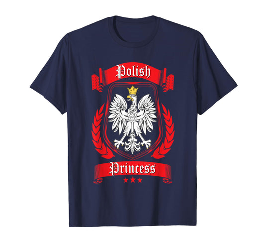 Polish Princess Shirt Dyngus Day Poland Eagle Daughter Girls T-Shirt