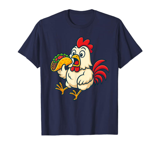 Chicken Eating Taco T-Shirt