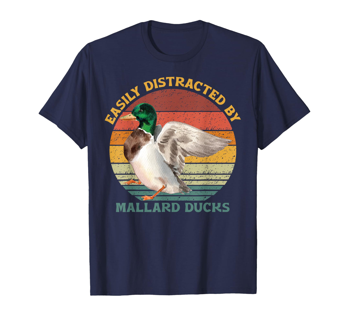 Funny Waterfowl Wild Birds Easily Distracted By Mallard Duck T-Shirt