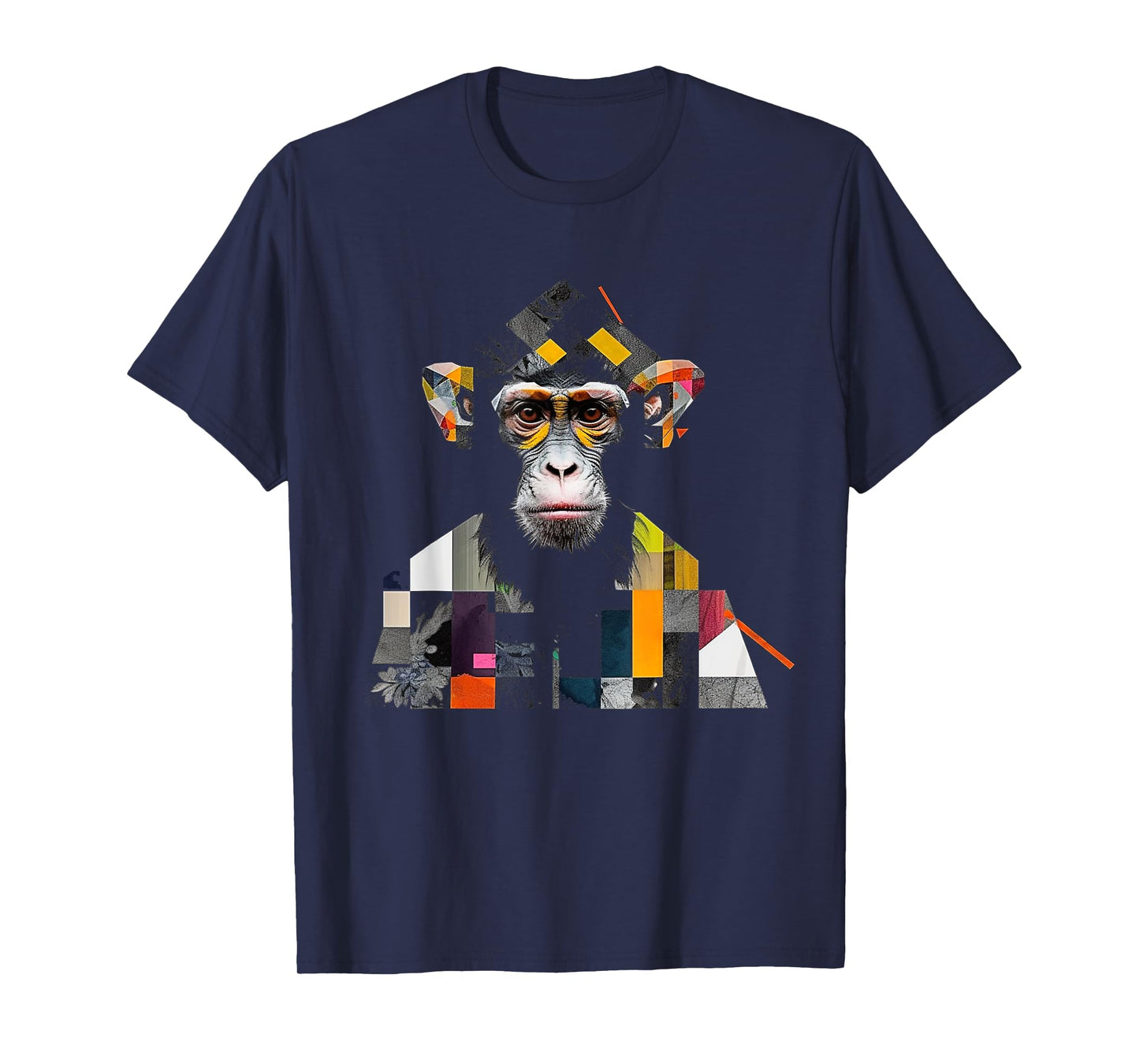Monkey art colourful artwork zoo animal motif monkey T-Shirt