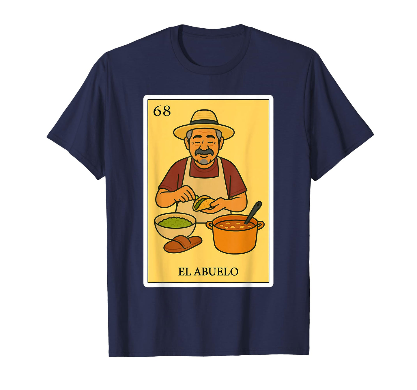 El Abuelo en la Cocina Spanish-Mexican Bingo Gift for Abuela T-Shirt