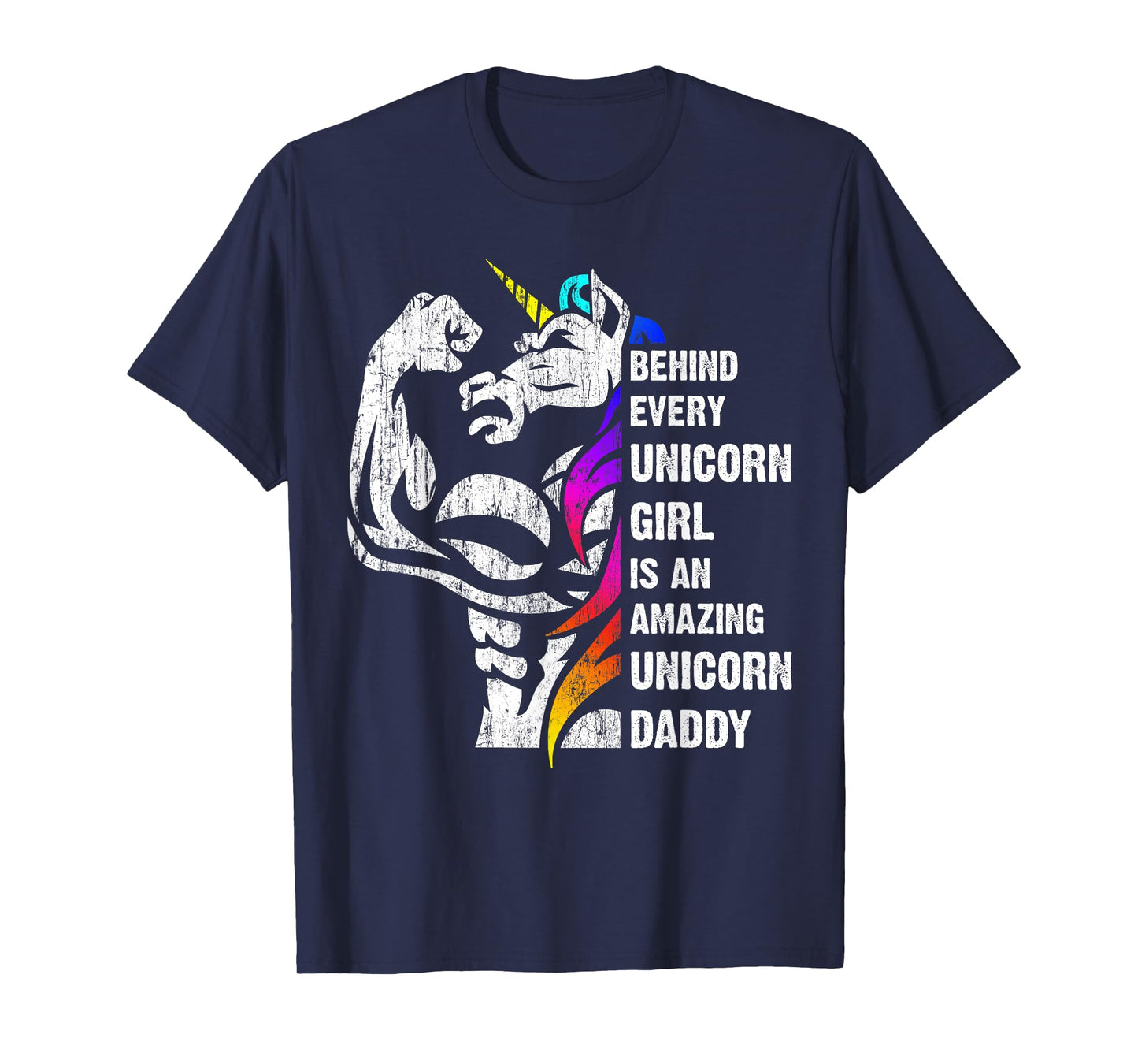 Unicorn Dad Dadacorn Dadicorn Daddycorn Inspirational Quote T-Shirt
