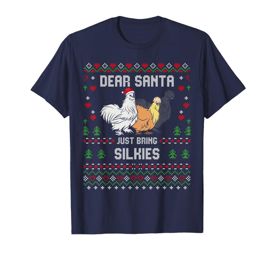 Silkie Chicken Christmas Silkies Ugly Xmas Sweater T-Shirt
