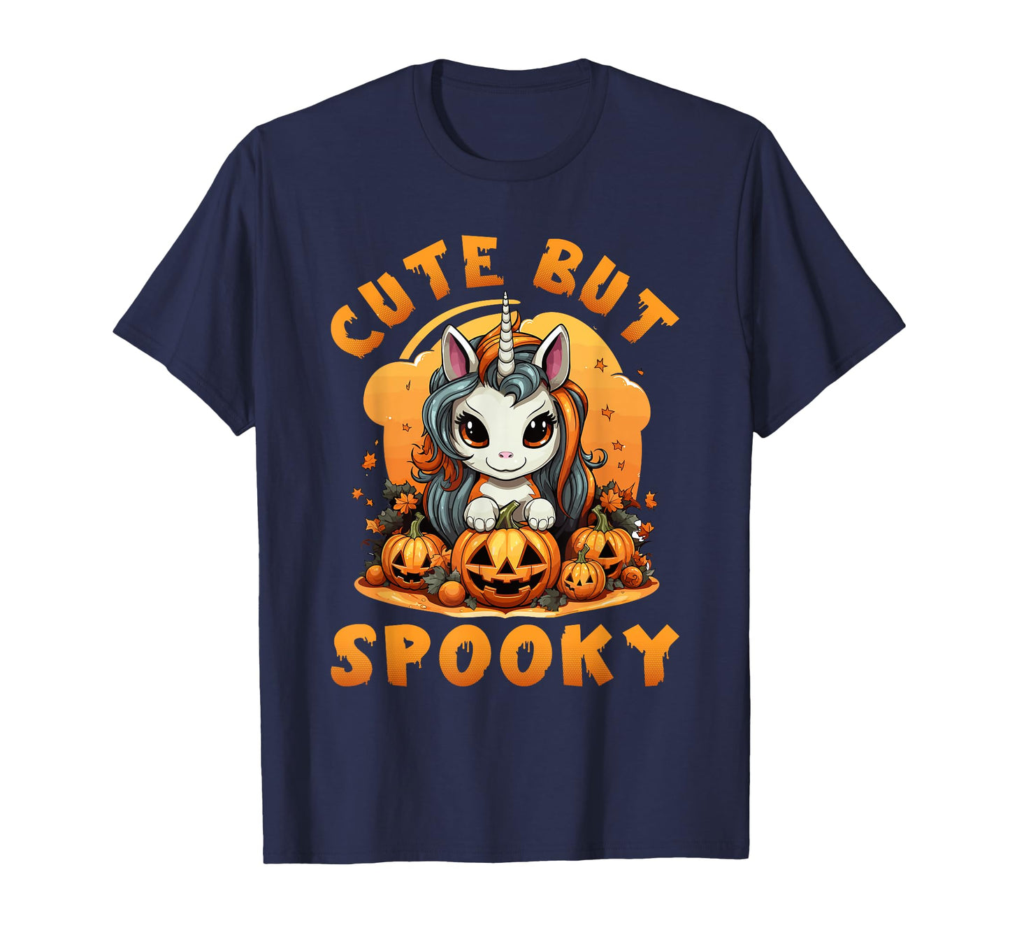Cute Unicorn Halloween, Cute But Spooky Unicorn Girls T-Shirt