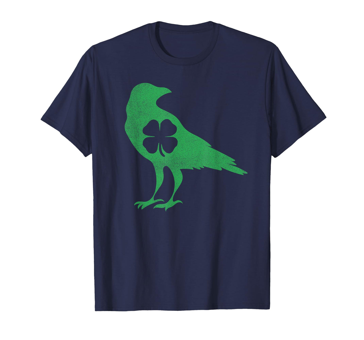 Raven Crow Bird Shamrock St. Patrick's Day Saint Paddy's T-Shirt