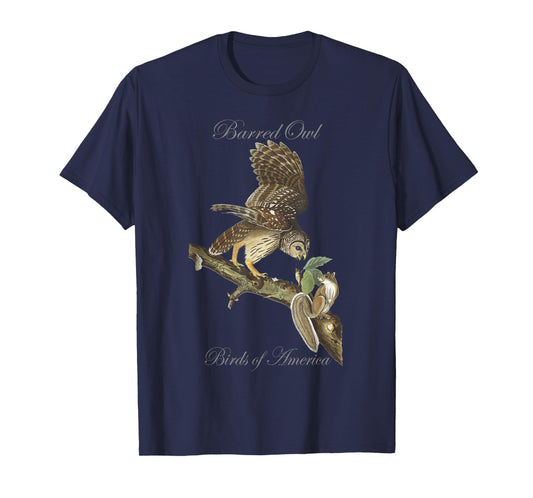 Barred Owl - Birds of America Series Audubon T-Shirt T-Shirt