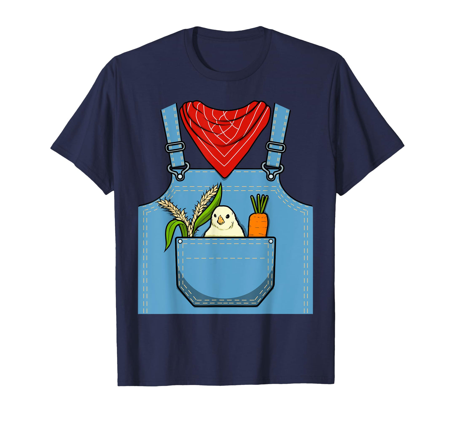 Farmer Costume, Farm Pants With Bird, Farm & Farming T-Shirt