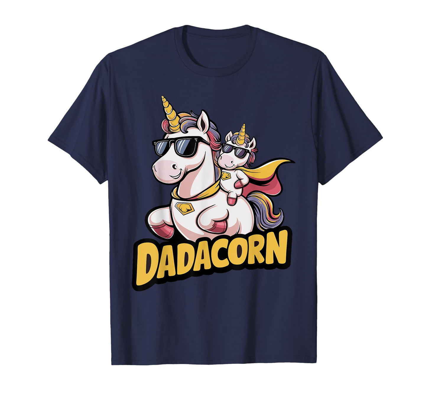 Dadacorn Unicorn Dad and Kid - Best Father's Day Funny T-Shirt