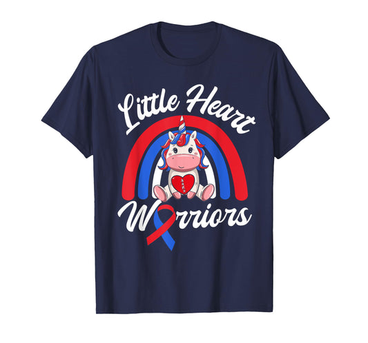 Kids CHD Awareness - Little Heart Warrior Magical Unicorn T-Shirt