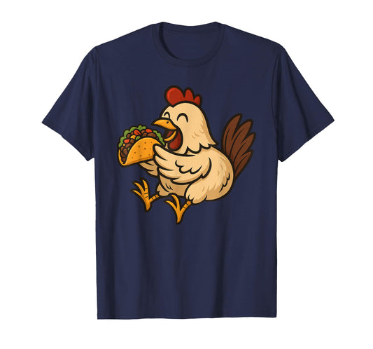 Chicken Eating Taco T-Shirt