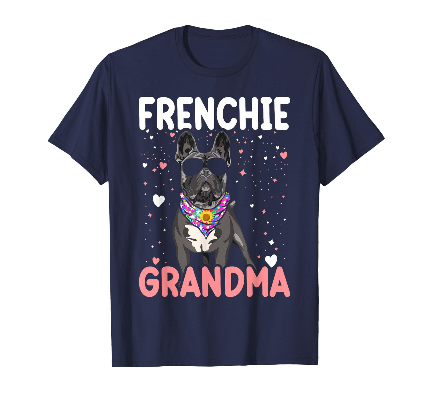 French Bulldog Grandma Frenchie Dog Funny Womens T-Shirt