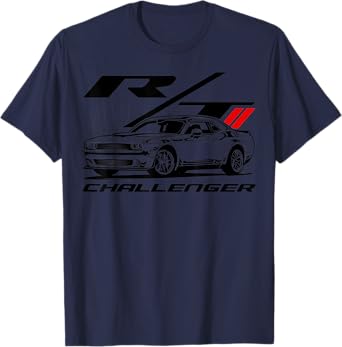Retro Car Challenger Basic Classic Automotive Performance T-Shirt