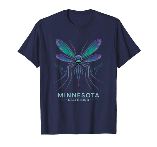 Funny Mosquito Minnesota State Bird MN Humor T-Shirt