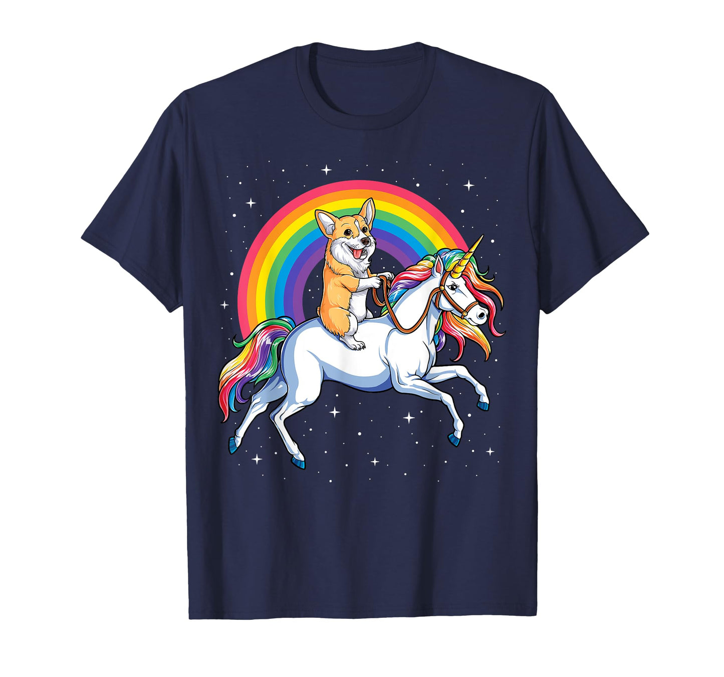 Corgi Unicorn T shirt Girls Space Galaxy Rainbow Corgicorn T-Shirt