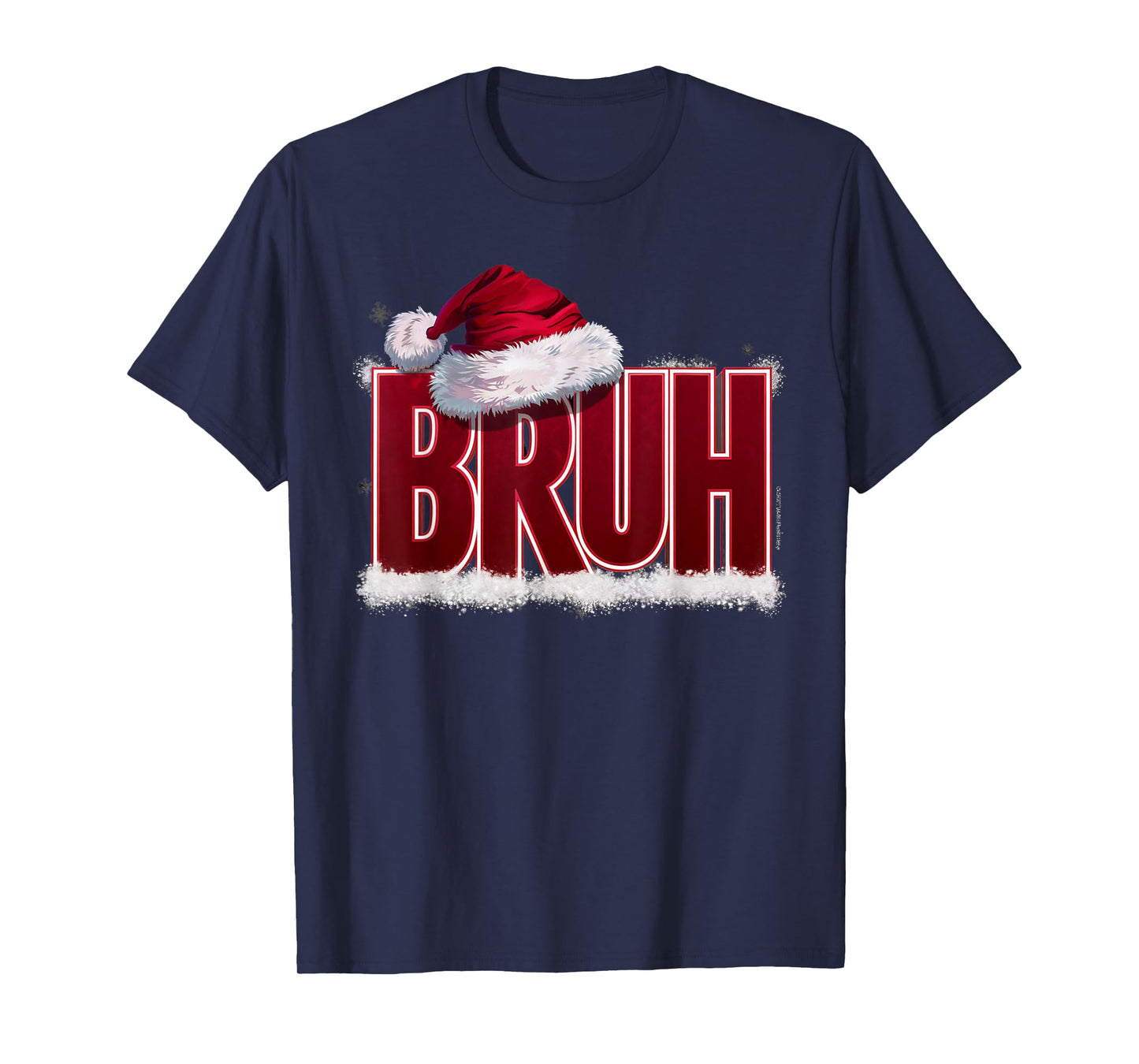 Bruh Funny Christmas Teens Boys Kids Xmas Pajamas T-Shirt