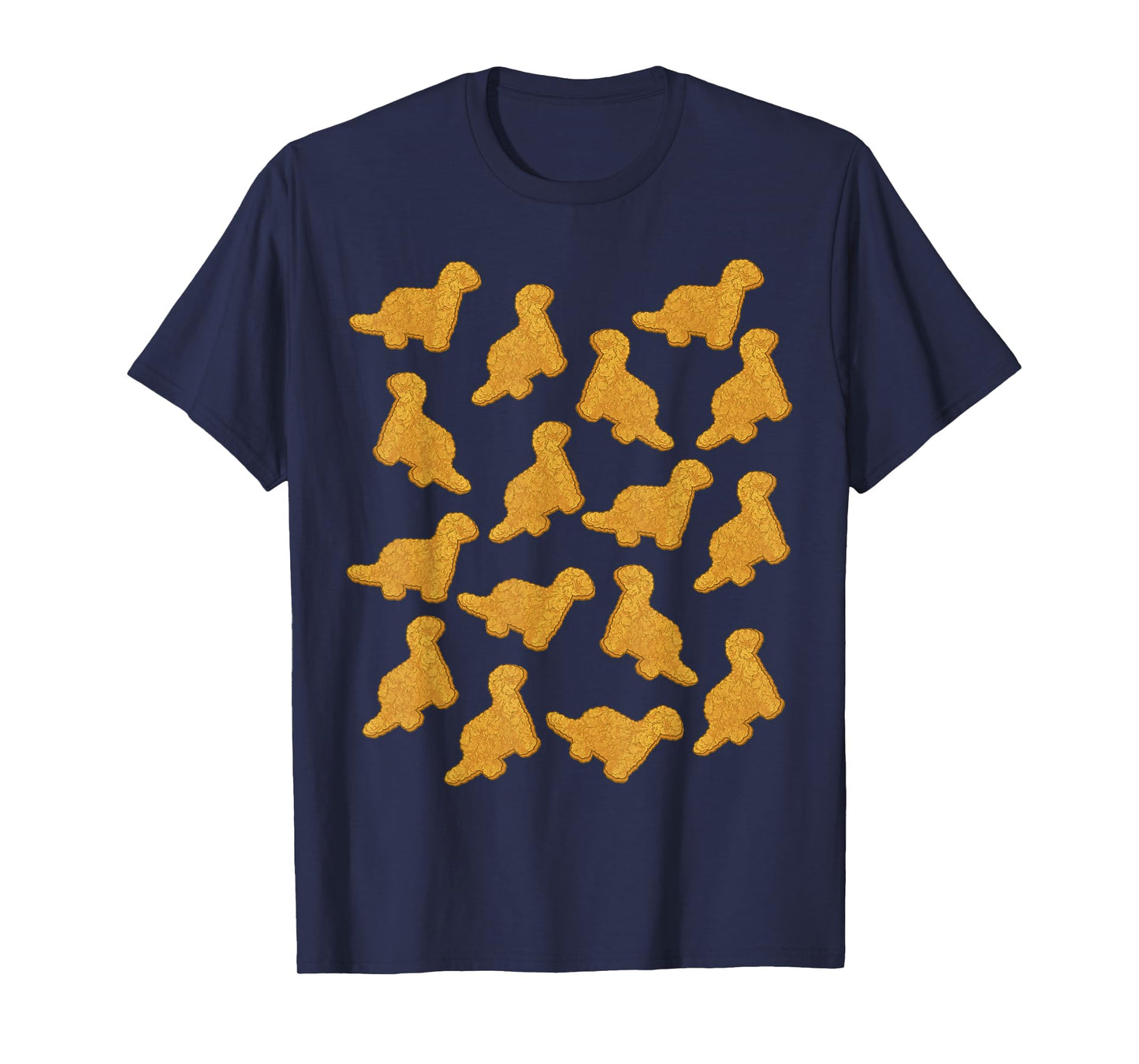 Dino Chicken Nugget Pattern T-Shirt