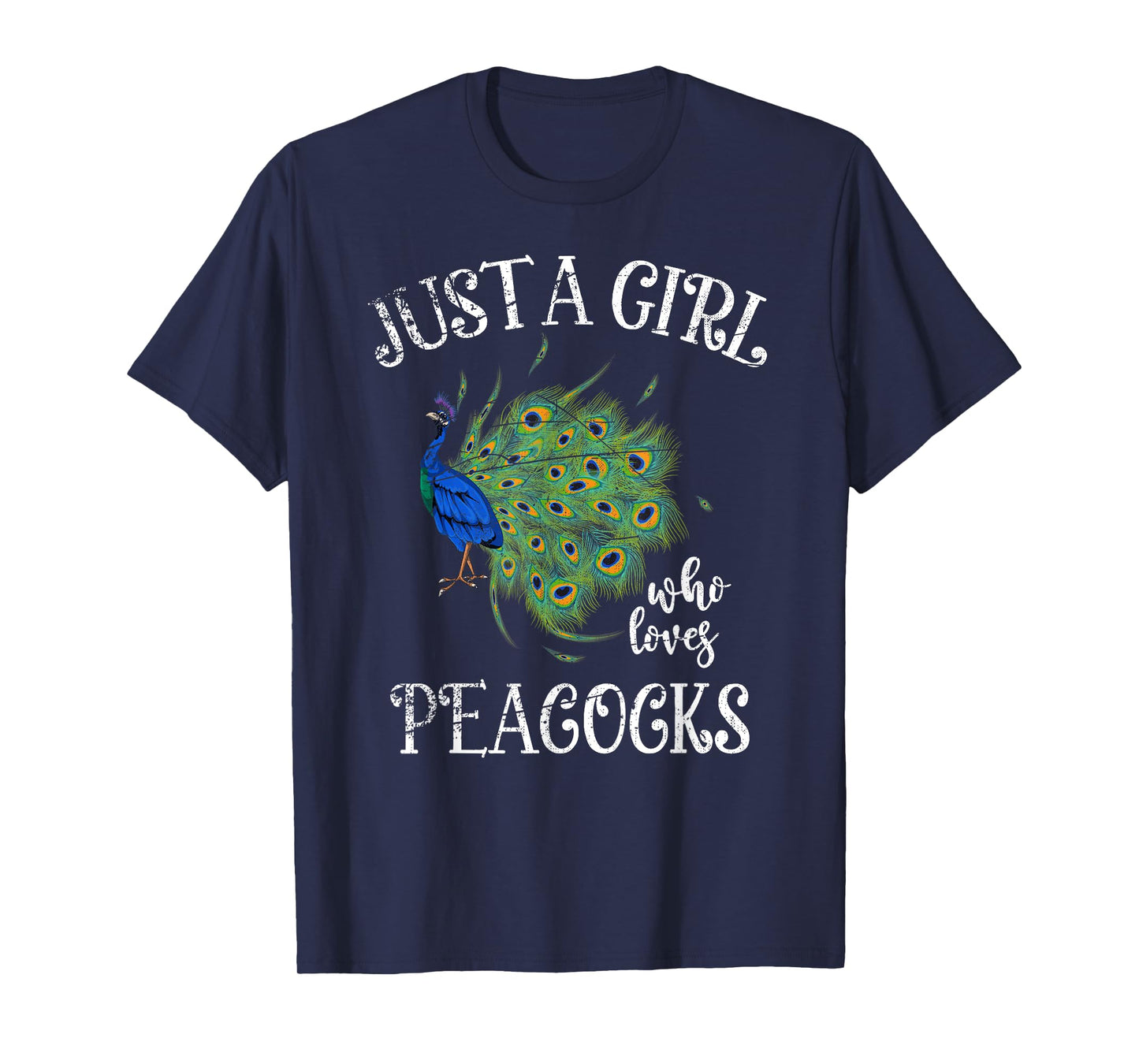 Decorative Peacock Lover Girls Women Zoo Animal Bird Peacock T-Shirt
