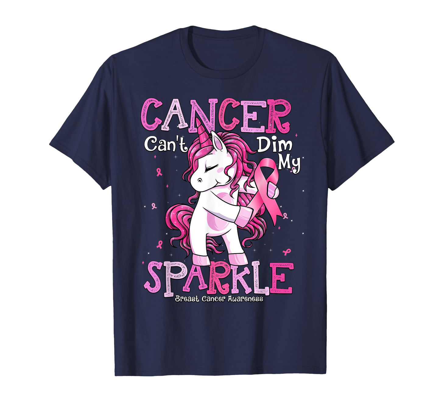 Breast Cancer Support Shirt Breast Cancer Awareness Unicorn T-Shirt