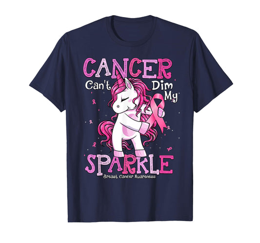 Breast Cancer Support Shirt Breast Cancer Awareness Unicorn T-Shirt
