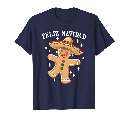 Feliz Navidad Merry Christmas Xmas Lights Pajamas Cookie T-Shirt