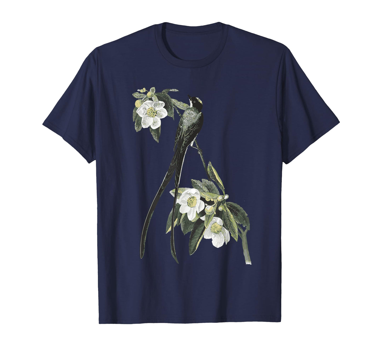 Fork Tailed Flycatcher Scissortail Garden Flower Bird Lover T-Shirt