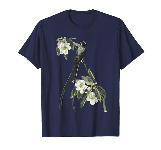 Fork Tailed Flycatcher Scissortail Garden Flower Bird Lover T-Shirt