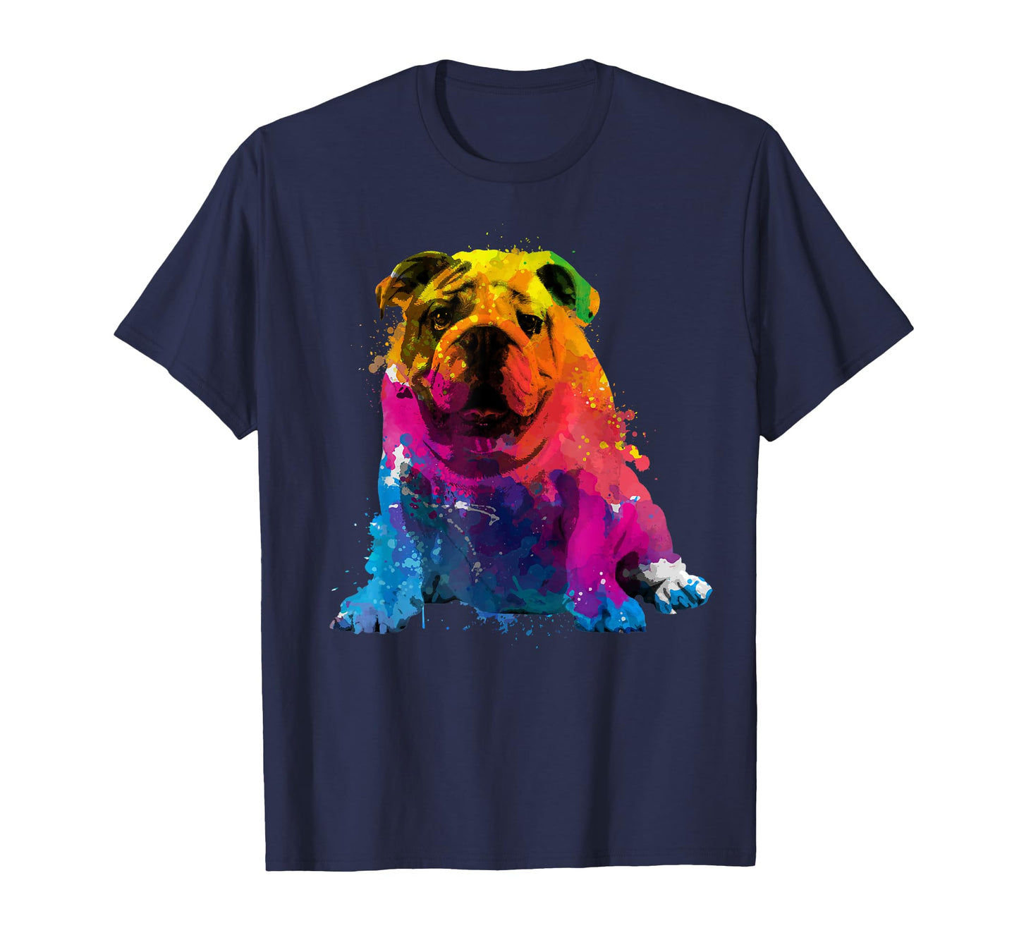 Cool Bulldog Art For Men Women Dog English Bulldog Lover T-Shirt
