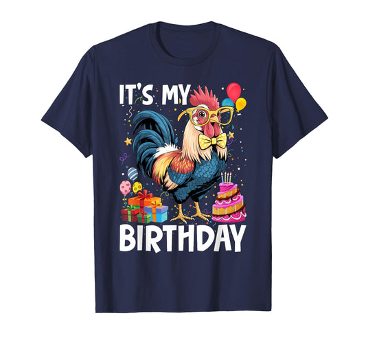 It's My Birthday, a Chicken Stamping Party for Girls T-Shirt