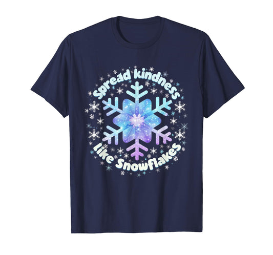 Spread Kindness Like Snowflakes Christmas Teacher Unity Day T-Shirt