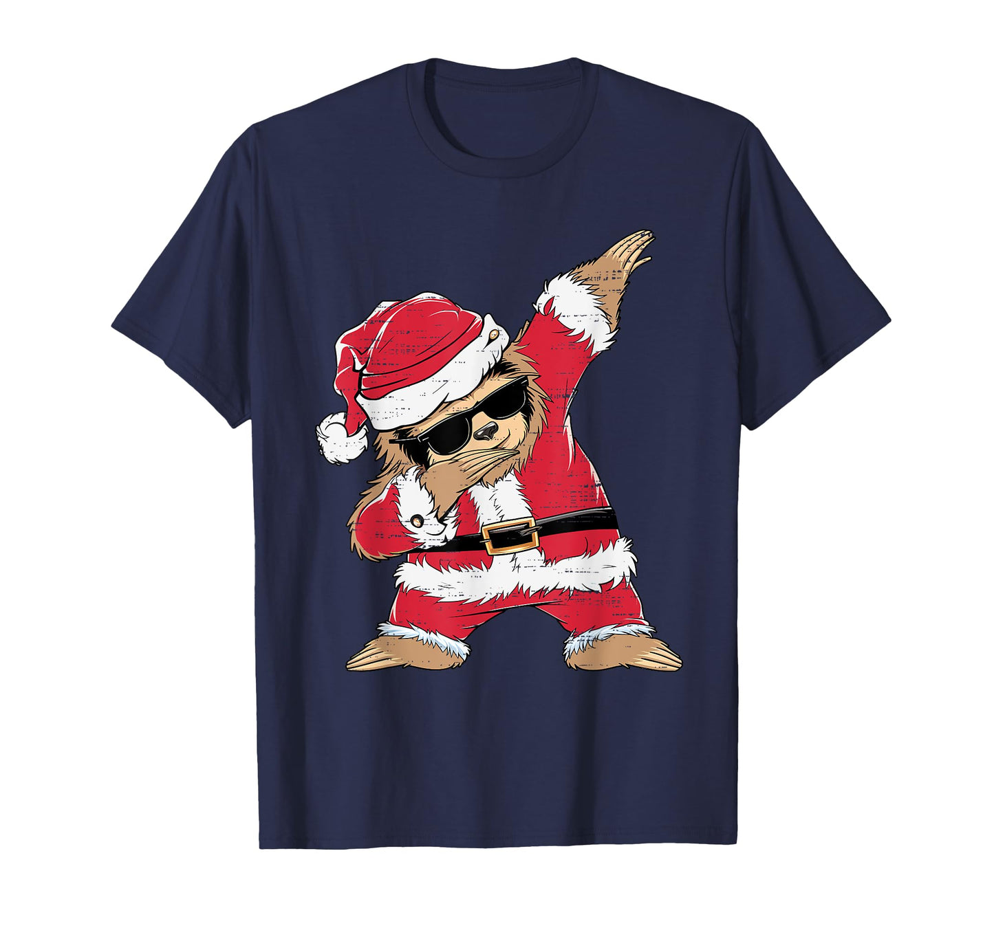 Dabbing Santa Sloth Merry Slothmas Christmas Kids Pajama T-Shirt