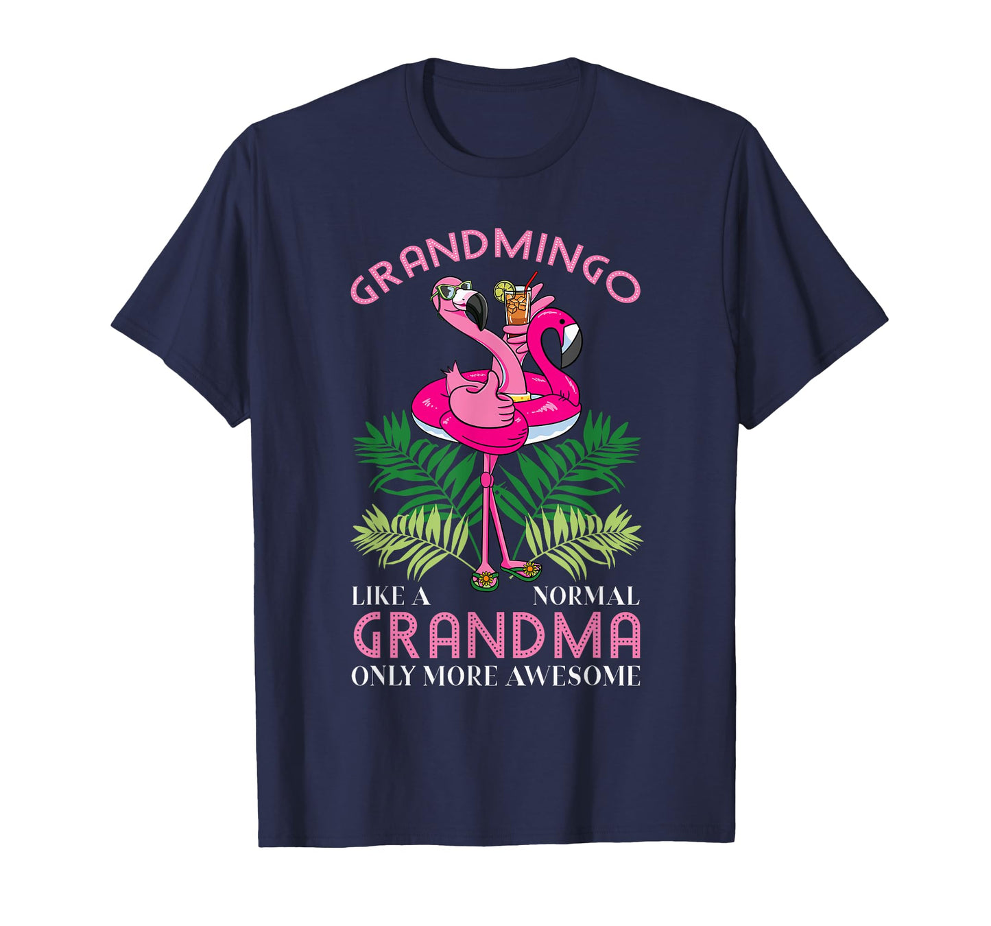 Grandmingo Grandmother Flamingo Lover Gramma Grandma Granny T-Shirt