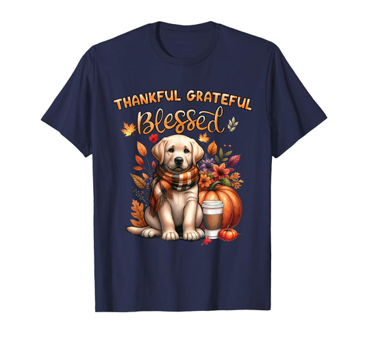 Labrador Retriever Dog pumpkin spice Happy Fall Yall autumn T-Shirt