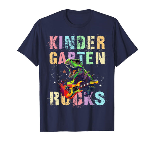 Vintage KINDERGARTEN ROCKS Teaching Rockin' Kinder Teacher T-Shirt for Men Women Kids
