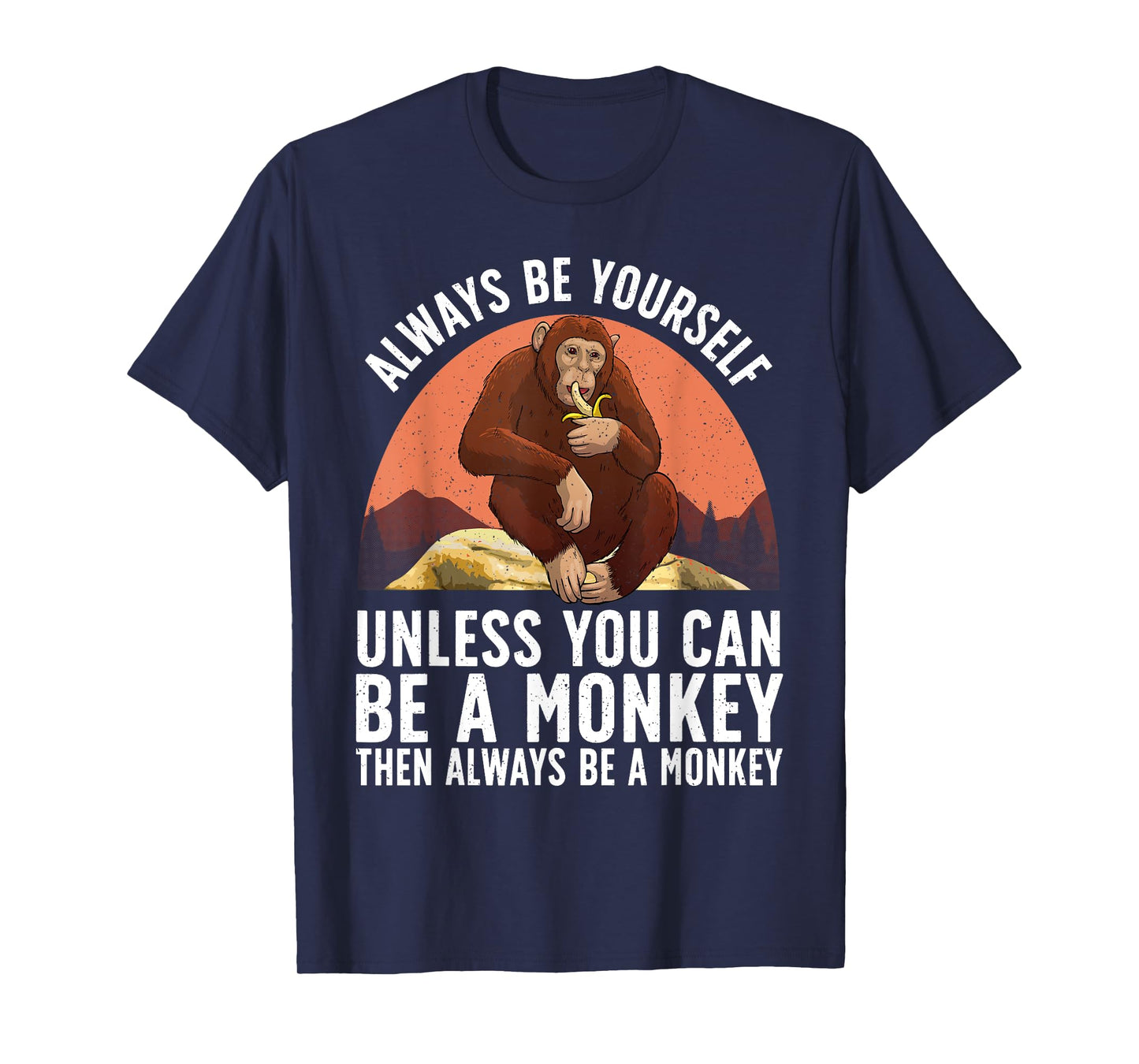 Funny Monkey Art For Men Women Kids Zoo Animal Monkey Lover T-Shirt