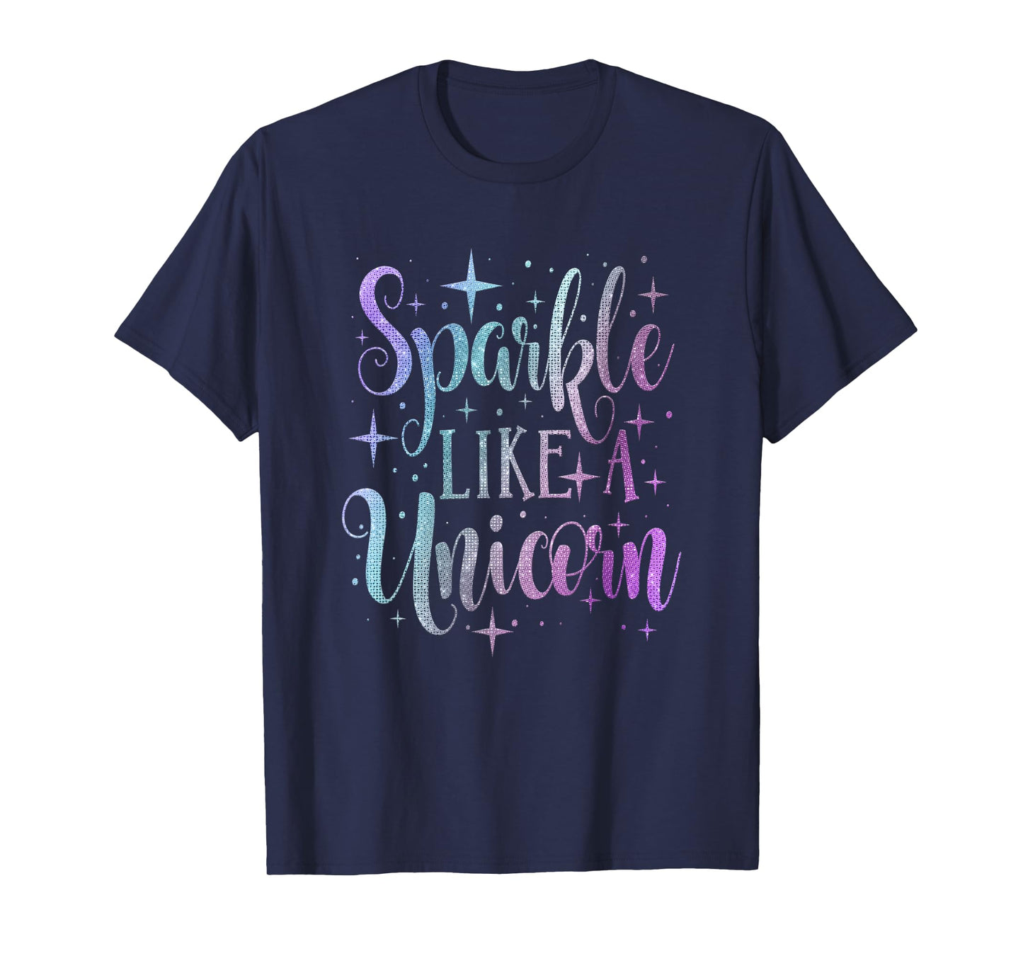 Sparkle Like A Unicorn Shirt Girls Purple Teal Blush Ombre T-Shirt