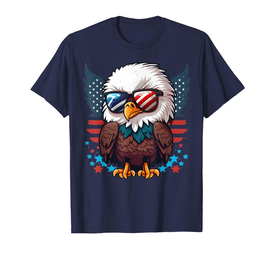 America Toddler Eagle Tee Funny Patriotic Kids Eagle T-Shirt
