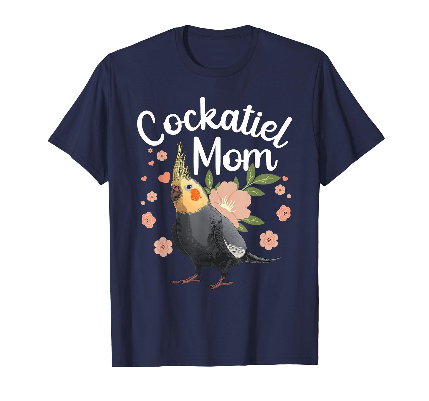 Cool Cockatiel Art For Mom Women Parrot Parakeet Bird Lover T-Shirt