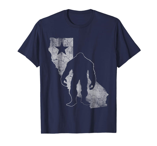 California Sasquatch Vintage Distressed Squatch Big Foot T-Shirt