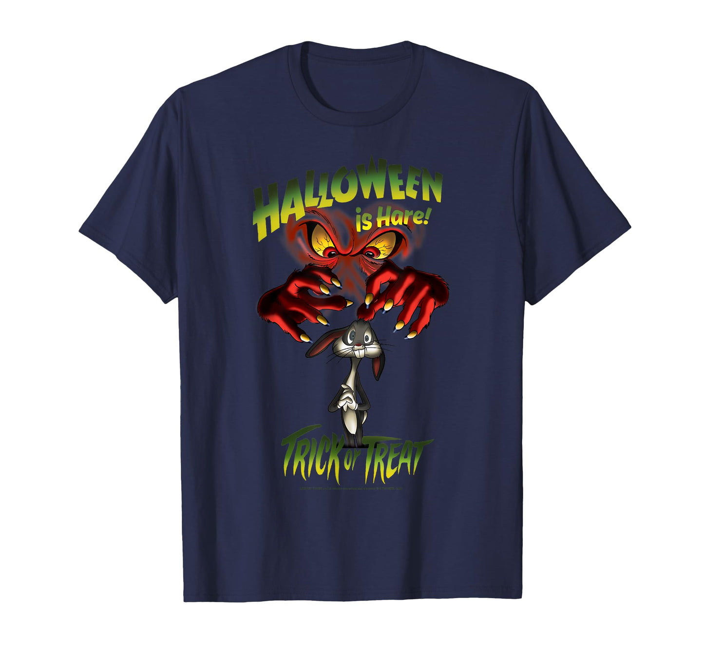 Looney Tunes Halloween Gossamer & Bugs Halloween Is Hare T-Shirt